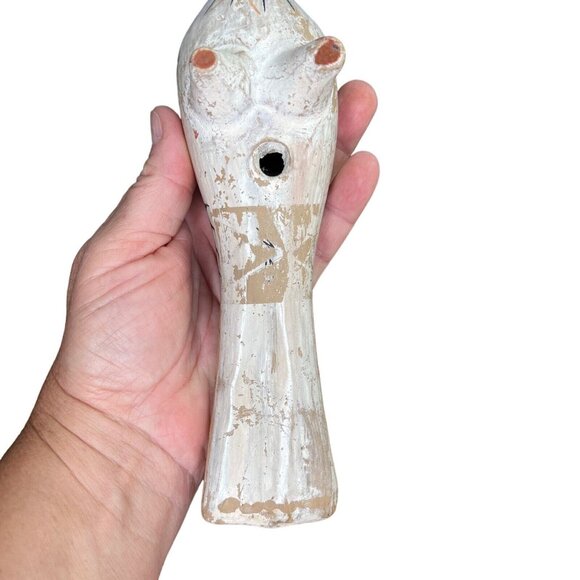 Vintage Tonala Mexican Pottery Hand Painted Pheasant Folk Art Figure 10” long - Picture 8 of 11